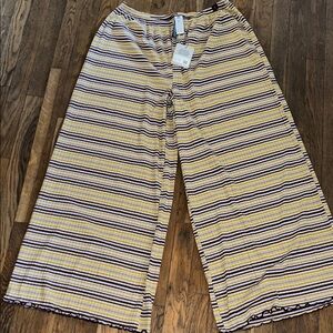 Savage X Fenty Striped Wide-Leg Rib Pants